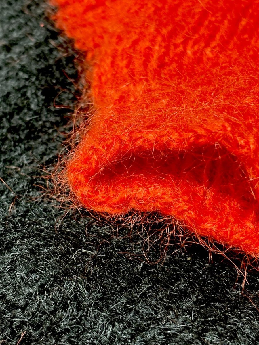 画像9: バイカラー ジグザグ模様 レッド ブラック レッド USA古着 プルオーバー ヴィンテージニットセーター (9)