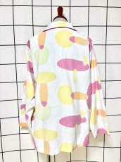 画像2: レトロポップ ホワイト レトロ USA古着 ヴィンテージテーラードジャケット (2)