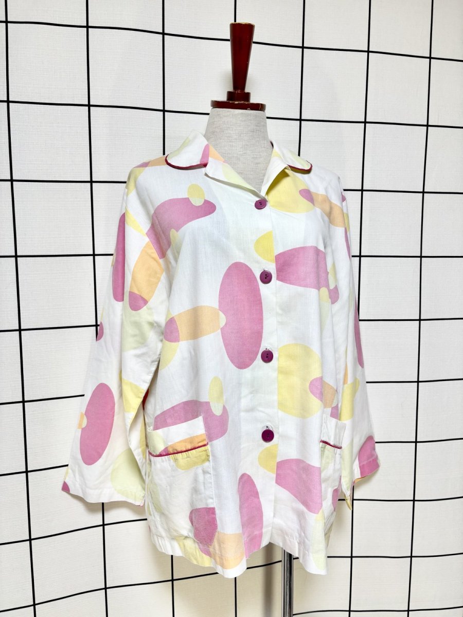 画像3: レトロポップ ホワイト レトロ USA古着 ヴィンテージテーラードジャケット (3)