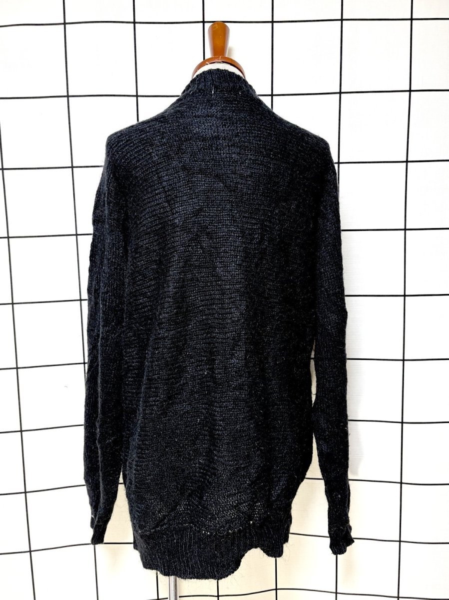 画像2: マルチカラー レトロ ヨーロッパ古着 ヴィンテージニットカーディガン (2)