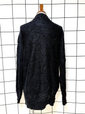 画像2: マルチカラー レトロ ヨーロッパ古着 ヴィンテージニットカーディガン (2)