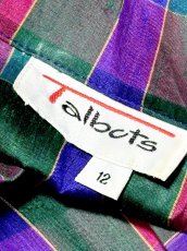 画像11: タルボット Talbot チェック柄  レトロ  USA古着 シャツ  ヴィンテージブラウス (11)
