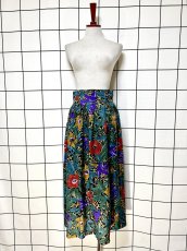 画像5: 花柄 ボタニカル レトロ USA古着 ヴィンテージロングスカート (5)