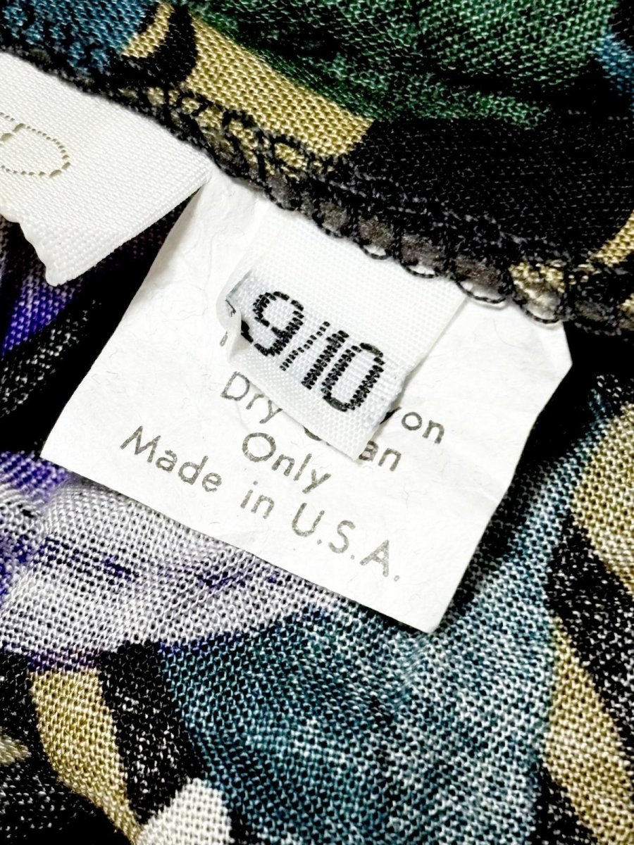 画像13: 花柄 ボタニカル レトロ USA古着 ヴィンテージロングスカート (13)