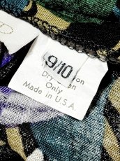 画像13: 花柄 ボタニカル レトロ USA古着 ヴィンテージロングスカート (13)