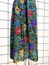 画像3: 花柄 ボタニカル レトロ USA古着 ヴィンテージロングスカート (3)