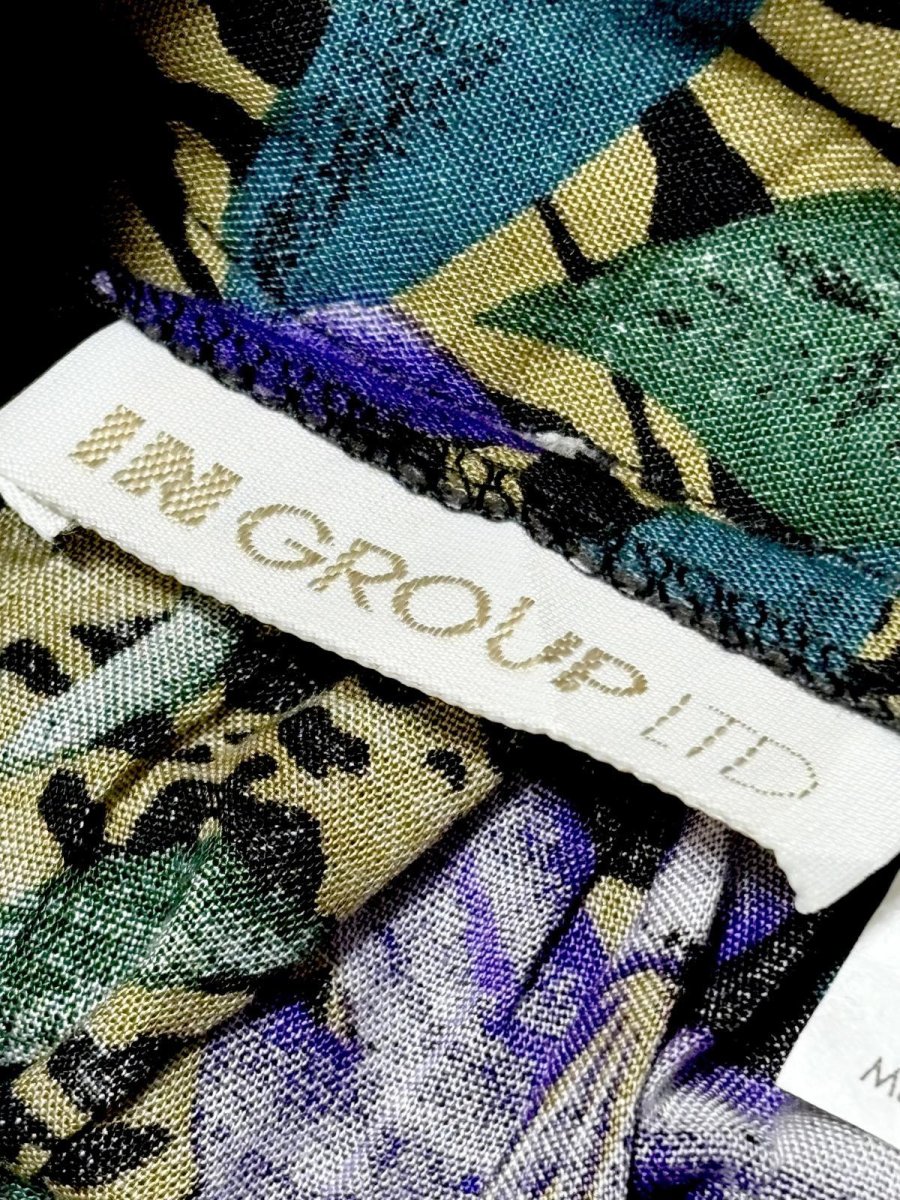 画像12: 花柄 ボタニカル レトロ USA古着 ヴィンテージロングスカート (12)