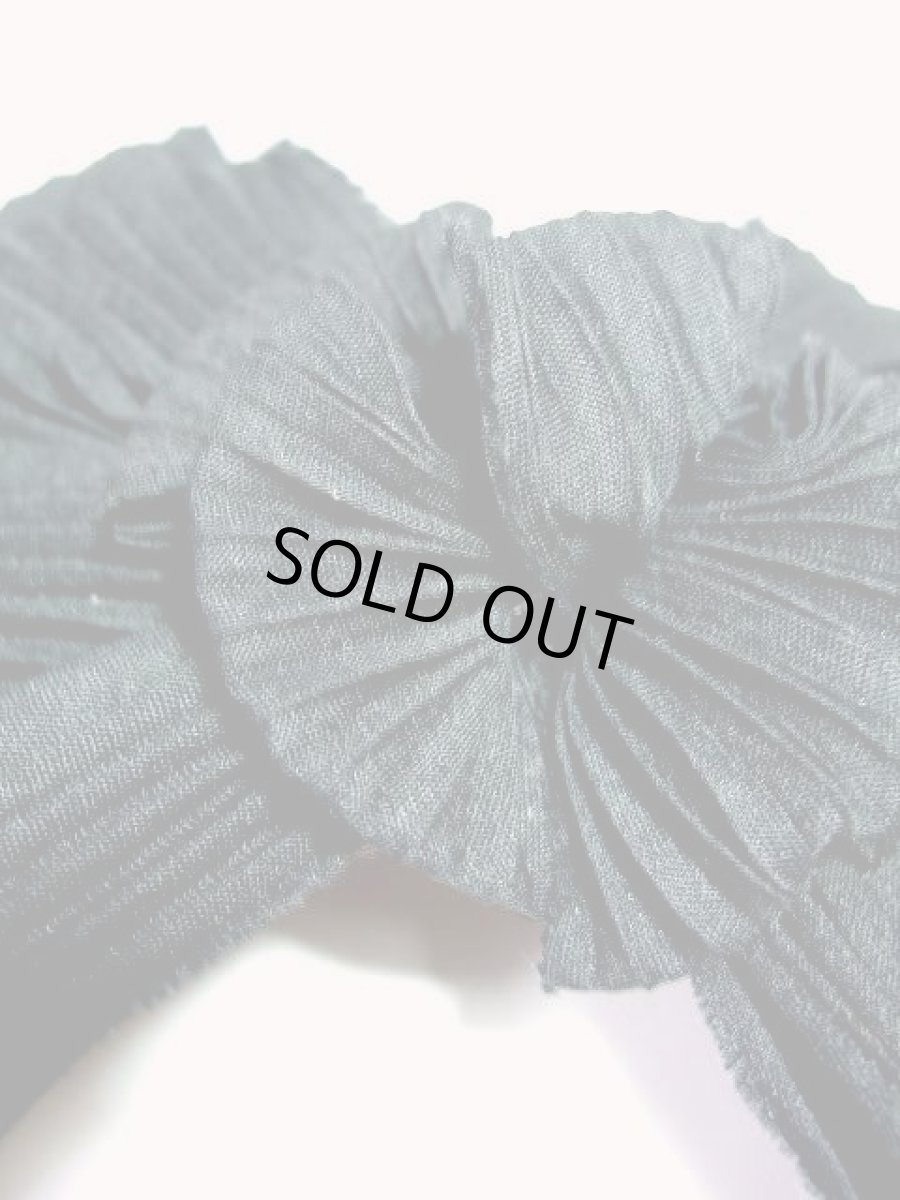 画像3: ☆　レトロアンティーク　ヘッドアクセ　dead stock　シフォンブラック　リボン　☆ (3)