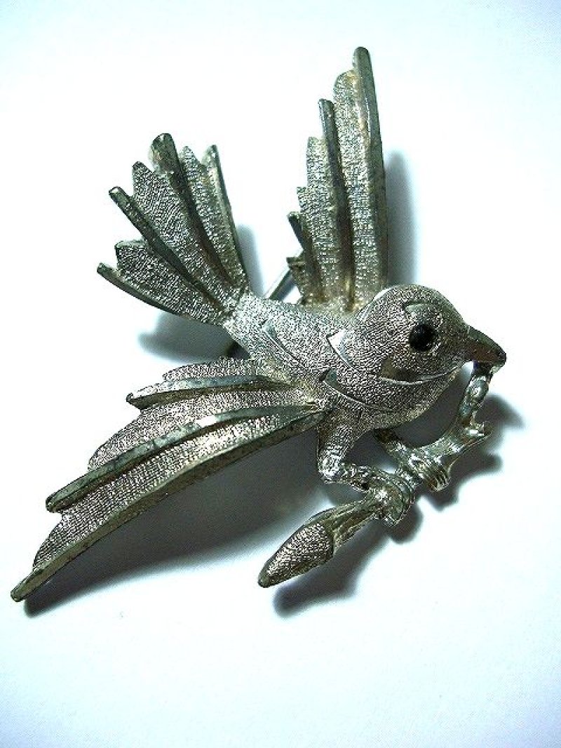 画像1: 小鳥 ブローチ