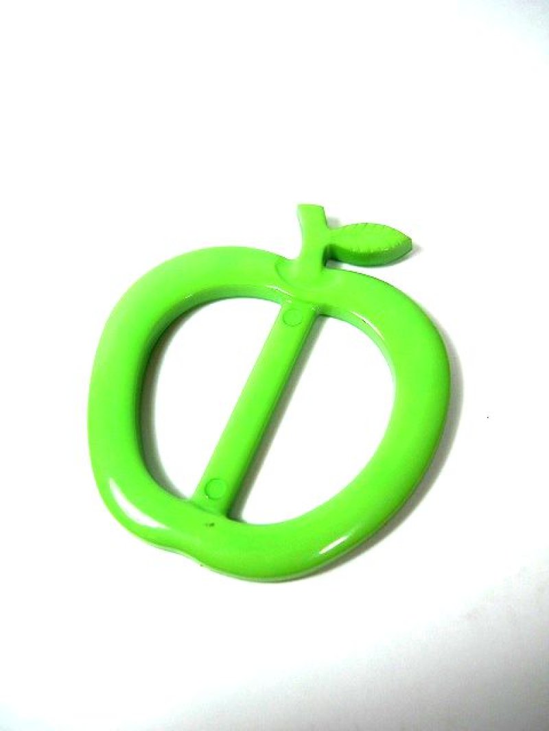 画像2: ☆ アップル レトロPOP!!デットストックレトロバックル♪ グリーン ☆