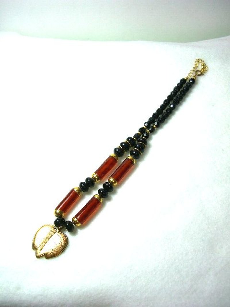 画像1: ☆　レトロモダンリーフネックレス　☆