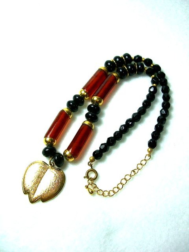 画像2: ☆　レトロモダンリーフネックレス　☆