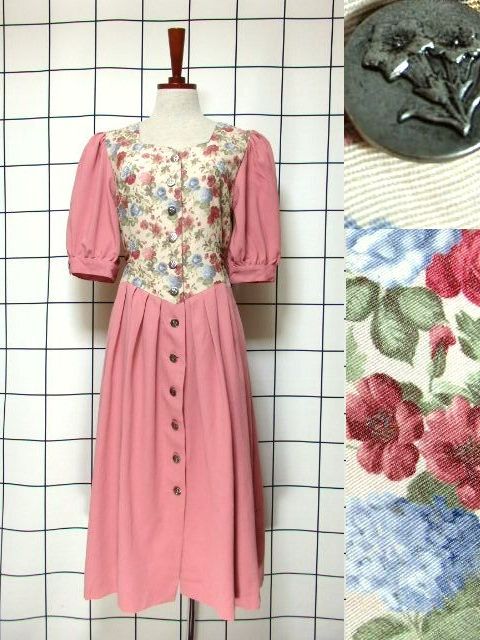 新商品 ハート刺繍×チェック柄チロルスカートやリネン花柄×切り替えしチロルドレスなど UP