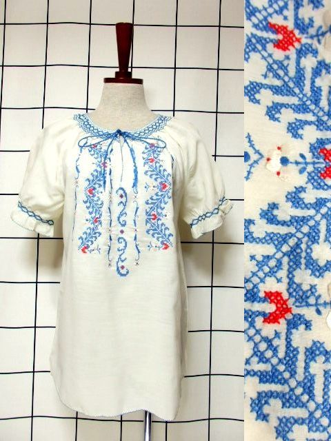 新商品 刺繍ブラウス・チロルブラウス・ポップコーントップスなど UP