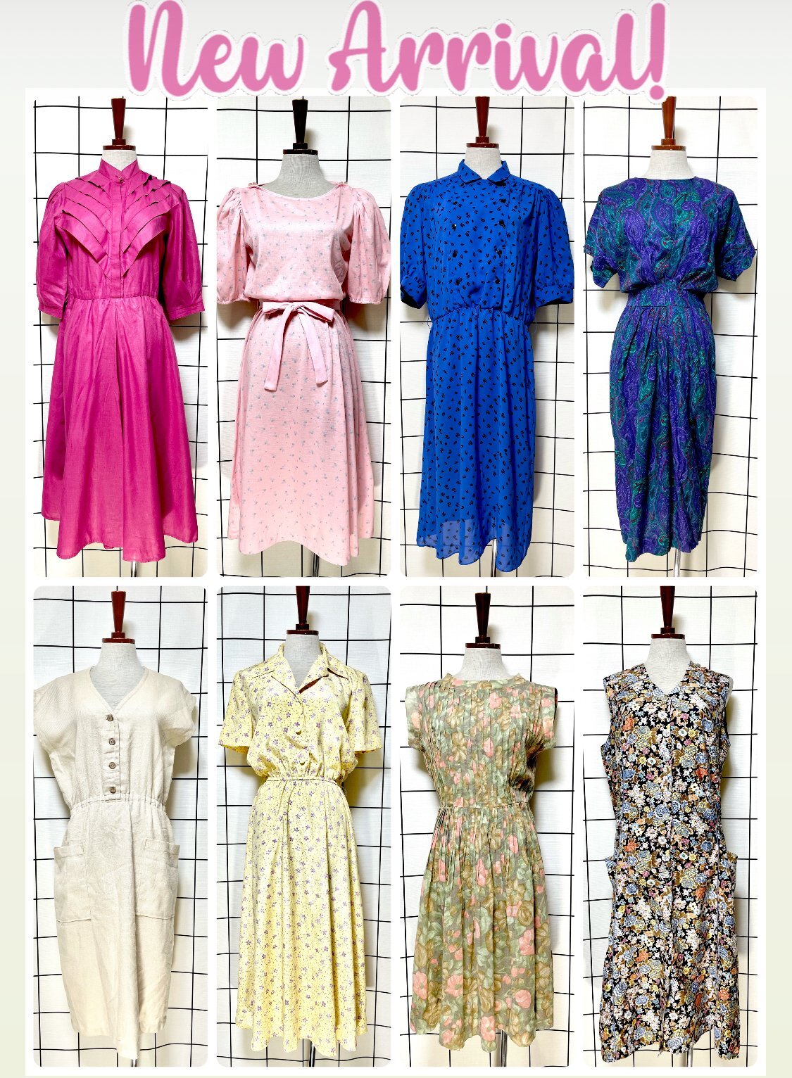 新商品 半袖・ノースリーブワンピース 8点UPしました