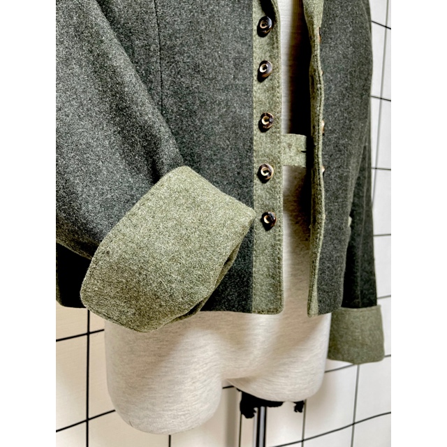 ウールチロルデザインコートジャケット　ヨーロッパ　オーストリア製